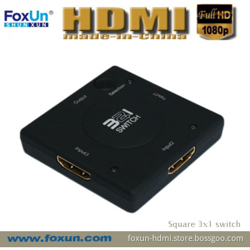 3 Port Mini HDMI Switch Support 1080p (no need extra power)
